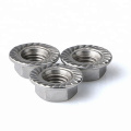 M8 Stainless Steel SS304 Hex Flange Nut DIN6923